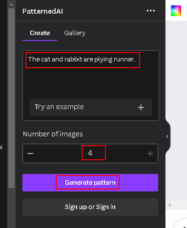 캔바에서 텍스트로 선 없는 패턴 AI 이미지 생성하기 (PatternedAI) 3 img