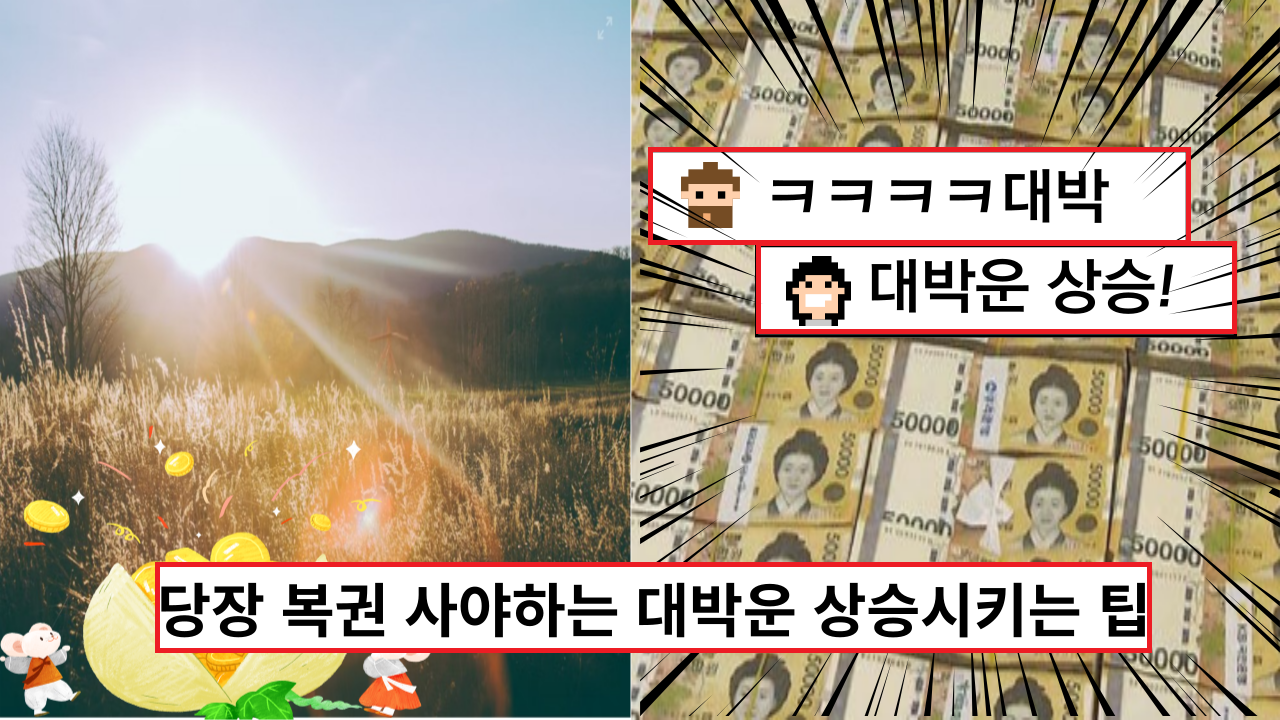  '이건 대박입니다' 당장 복권 사야하는 대박운 상승시키는 팁