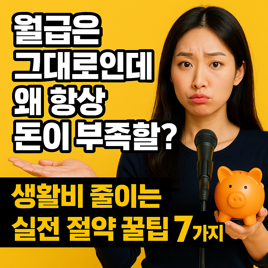 돼지 저금통을 들고 울상을 짖고 있는 그림