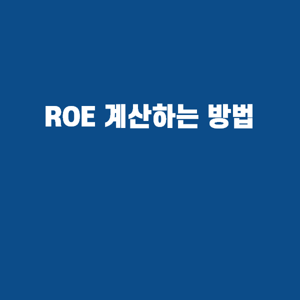 자기자본이익률 ROE