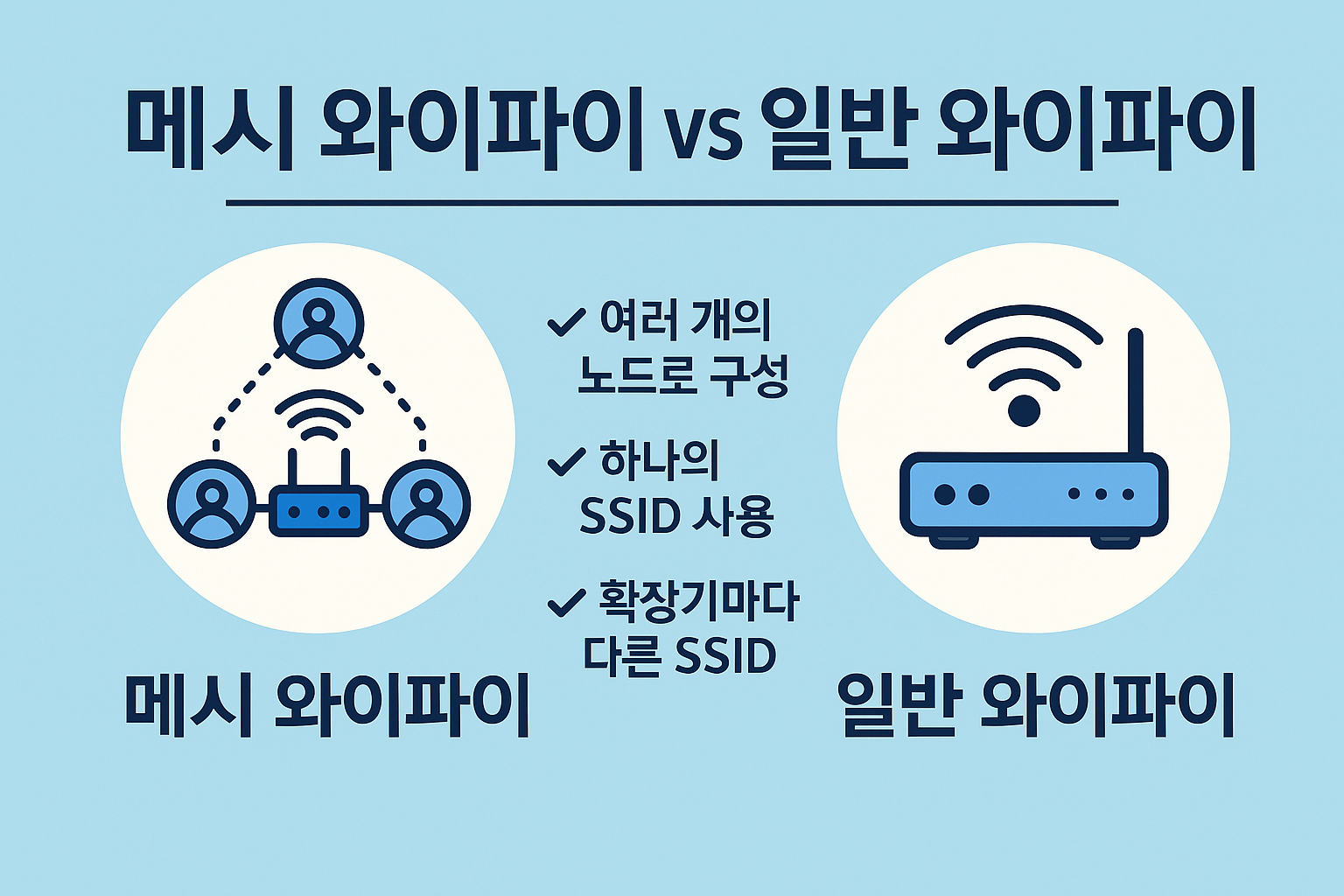 메시 와이파이 vs 일반 와이파이 선택