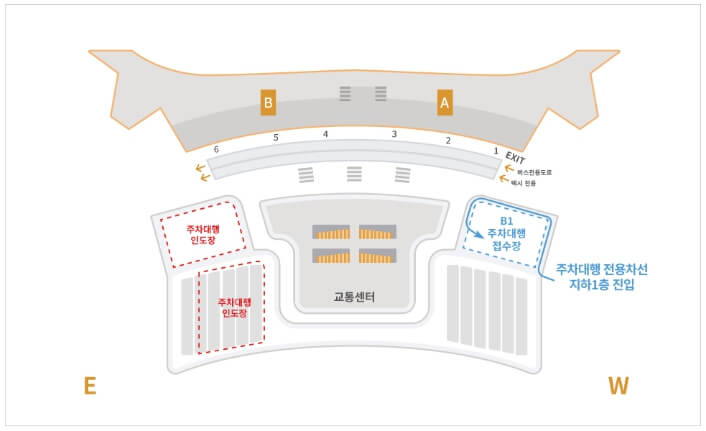 인천공항 주차대행 서비스 제2 여객터미널