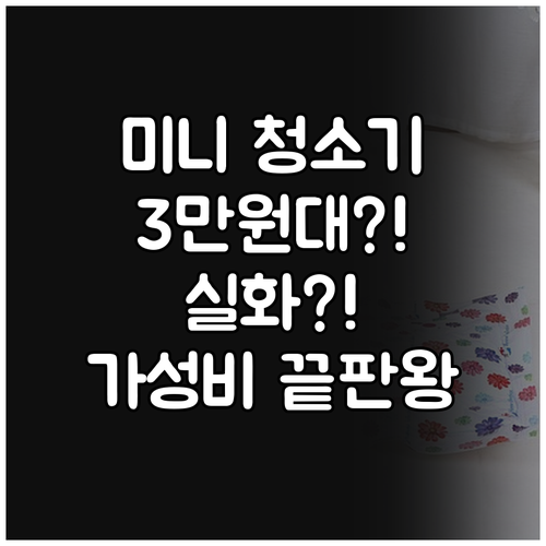 무선 미니 핸디 청소기, 이 가격 실