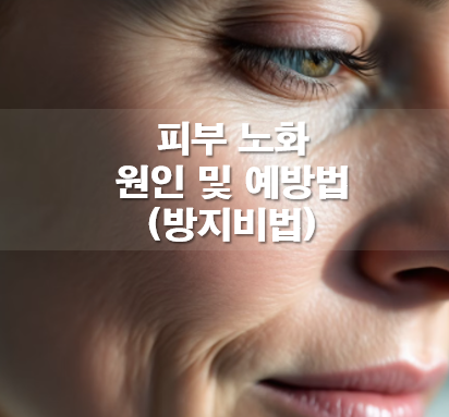 피부 노화 원인 및 예방법(방지비법)