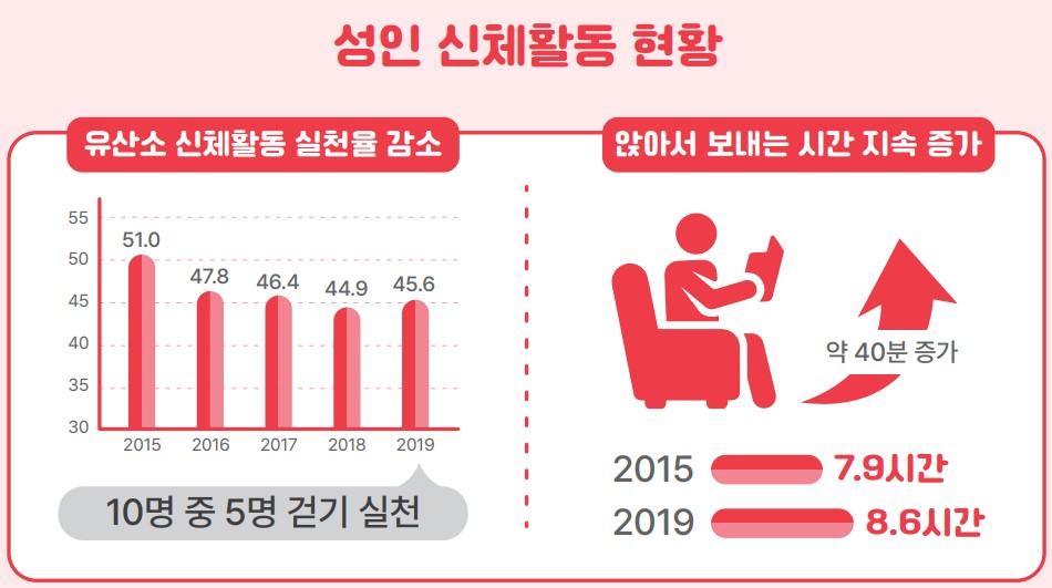 성인의 신체활동 현황