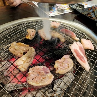 숯불 오리구이