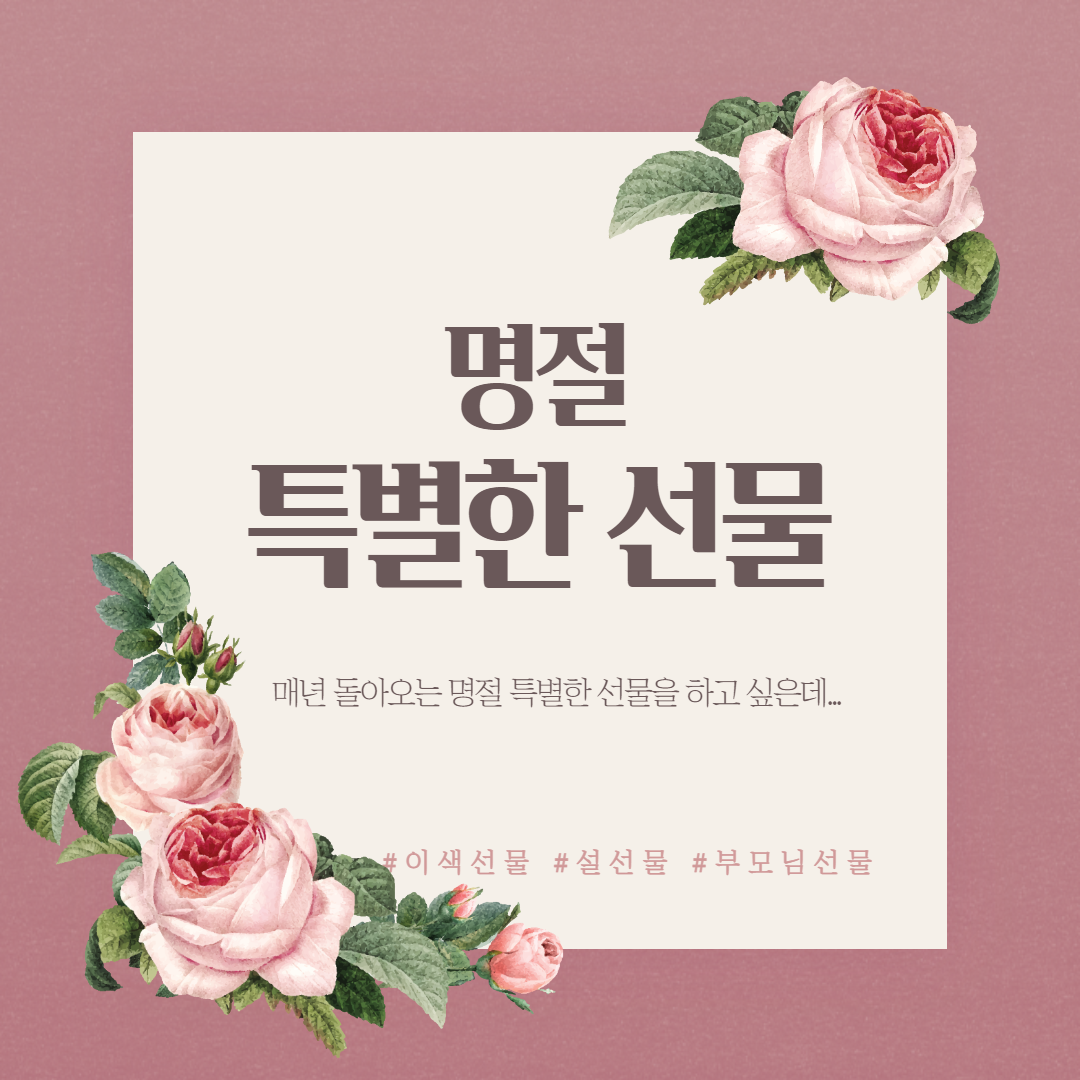  명절 선물 추천  설 추석 특별한  선물하기 5