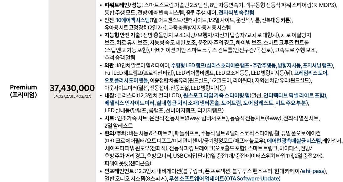 그랜저 차량 가격