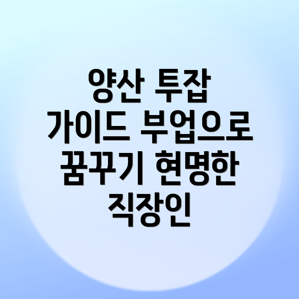 양산시 투잡