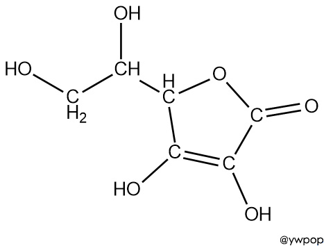 ascorbic acid, C6H8O6