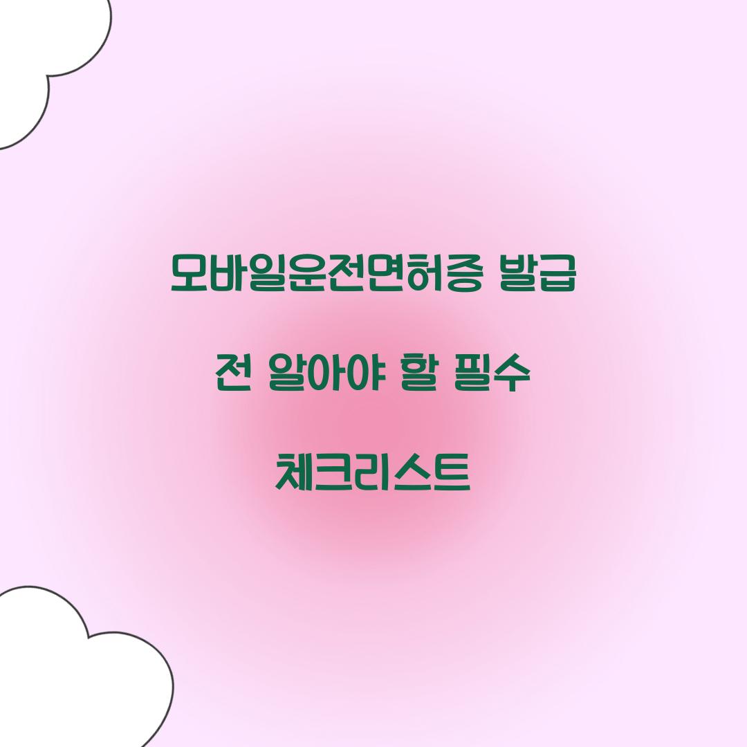 모바일운전면허증