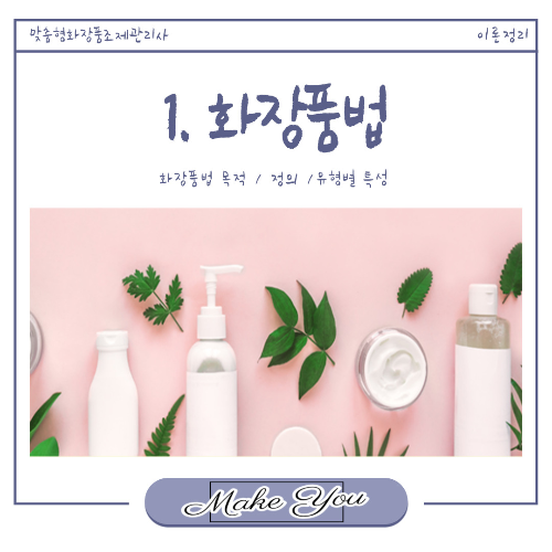  맞.화.조 이론 ①] 화장품법