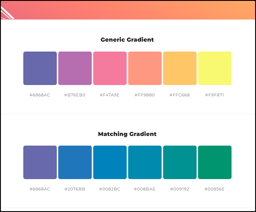 ColorSpace에서 추천해주는 색조합