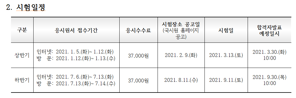 이 사진은 간호조무사 시험일정 사진입니다