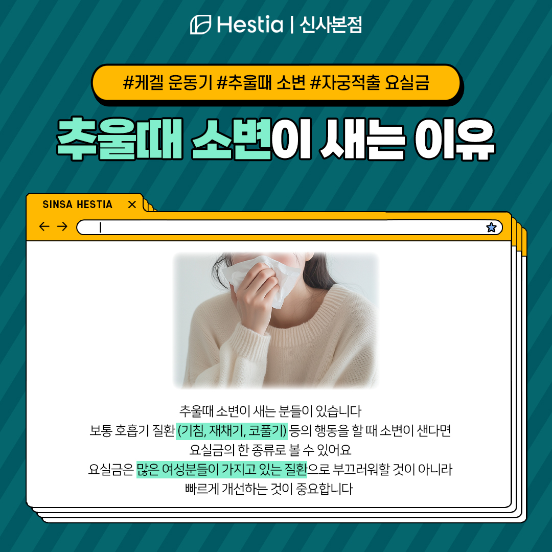 케겔 운동기 추울때 소변 자궁적출 요실금 추울때 소변 왜 새나요?