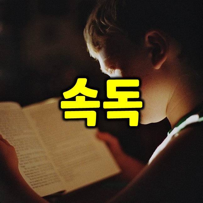  독서 속도를 쉽고 효과적으로 높이는 방법 - 속독 훈련