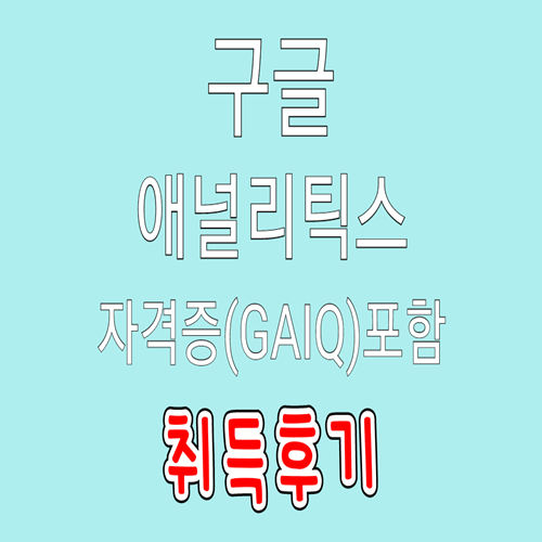  구글 애널리틱스 자격증 (GAIQ) 취득후기