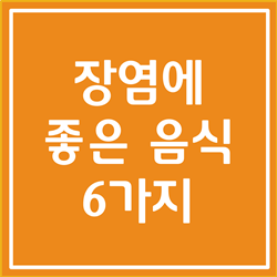  장염에 좋은 음식 효과 검증된 6가지