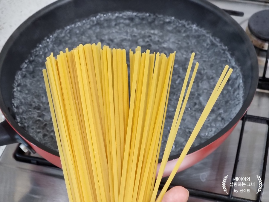 바질 파스타 만들기 바질페스토 파스타 만들기 링귀니 파스타 23