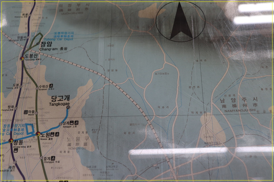 김포 전철노선도 5호선 김포공항역에 설치된, 39