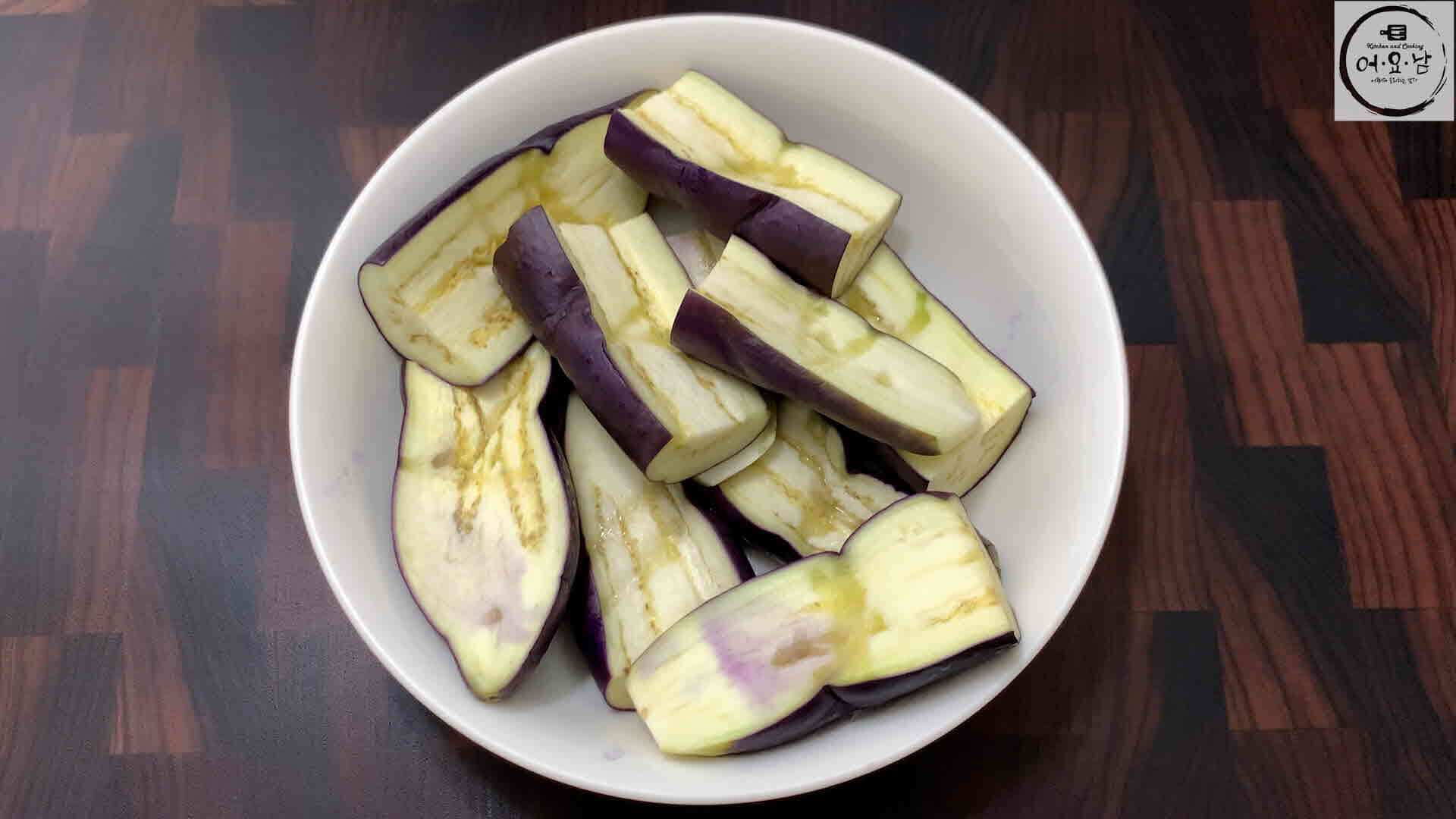 가지무침_가지찌기_식히기