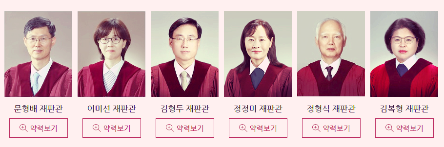 헌법재판소 재판관 소개