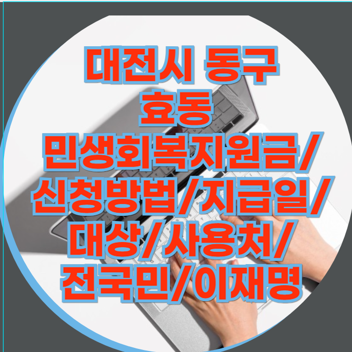 대전시 동구 효동 민생회복지원금