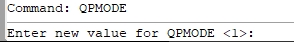 명령어 qpmode 입력이미지