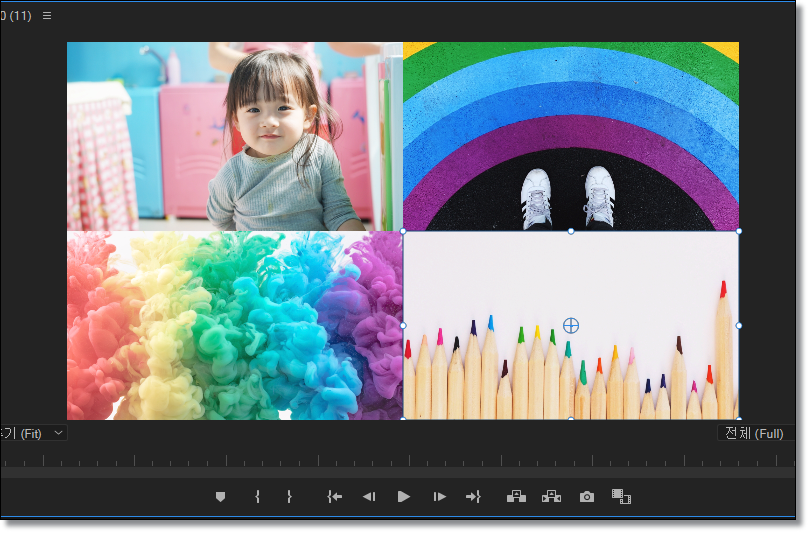 프리미어프로-4분할-화면-만들기