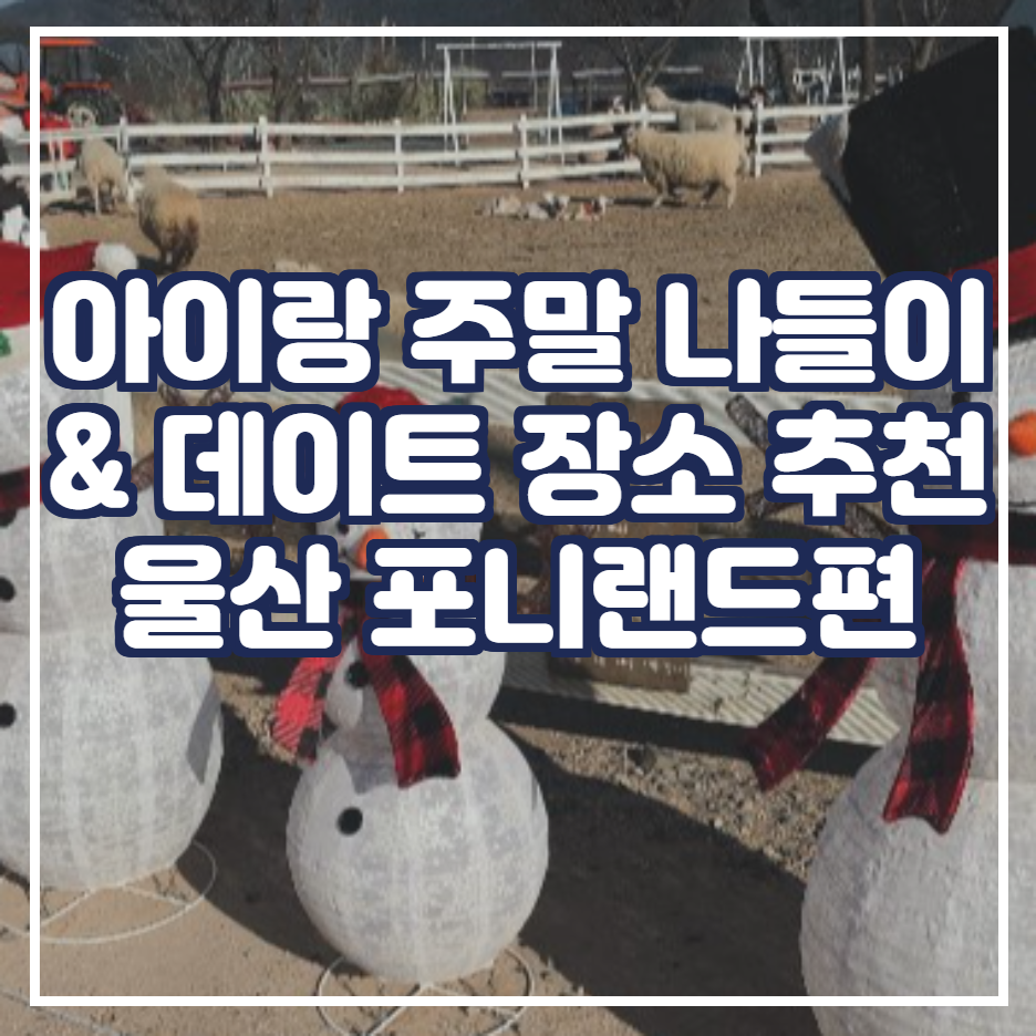  Nice PaPa에 우리 아이랑 코로나 피해 가족 나들이 여행 [ 울산 포니랜드 편]