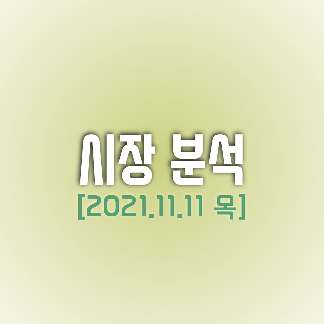  금일(11/11) 주식 시장 분석