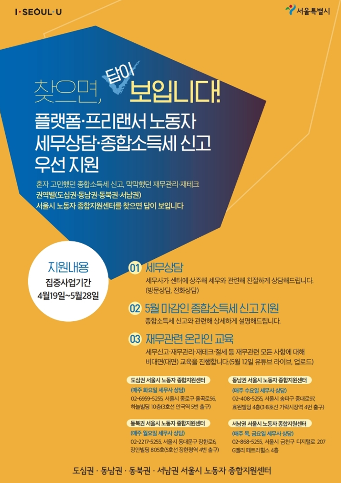  유튜버 프리랜서 종합소득세 신고방법 지원