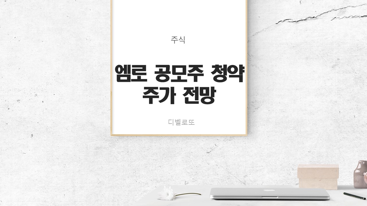  엠로 공모주 청약 일정 주가전망