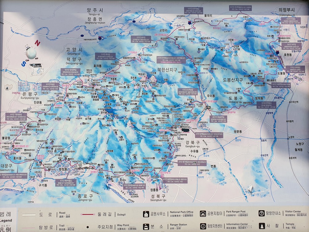 북한산-국립공원-지도-이미지