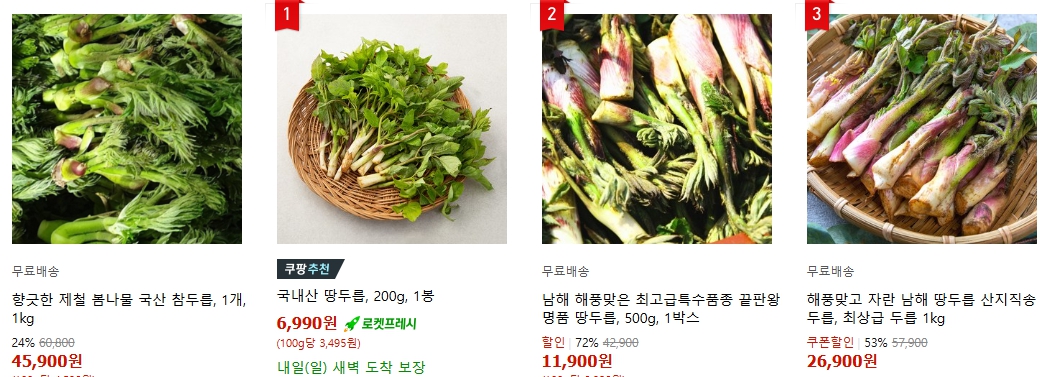 신선한 두릅 사진