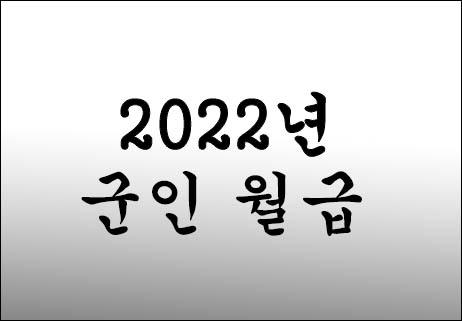 2022년-군인-월급