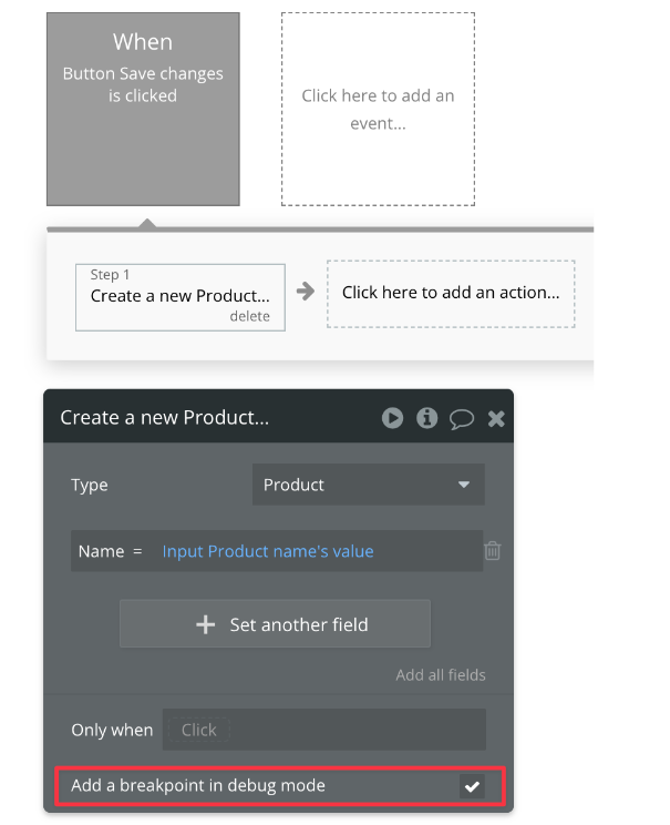 중단점 추가 예시