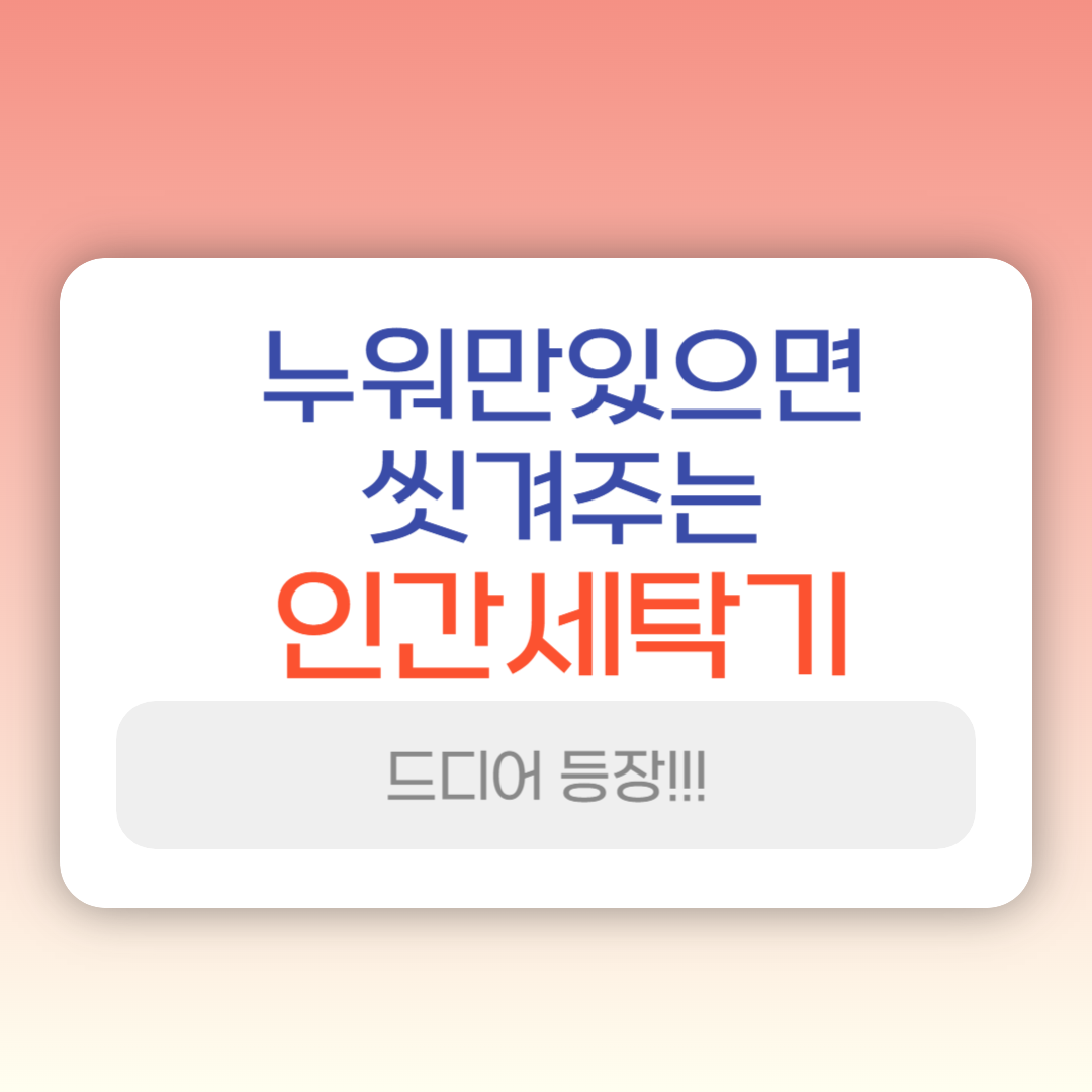 인간세탁기
