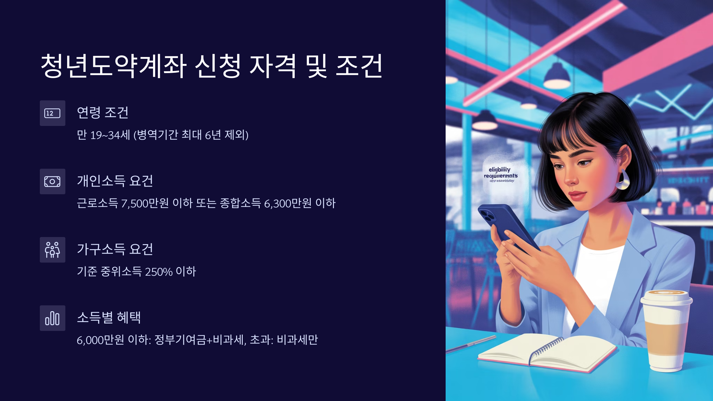 청년도약계좌 신청 자격 및 조건