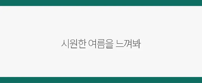 여름 분위기 낼 수 있는 인테리어 소품 7가지