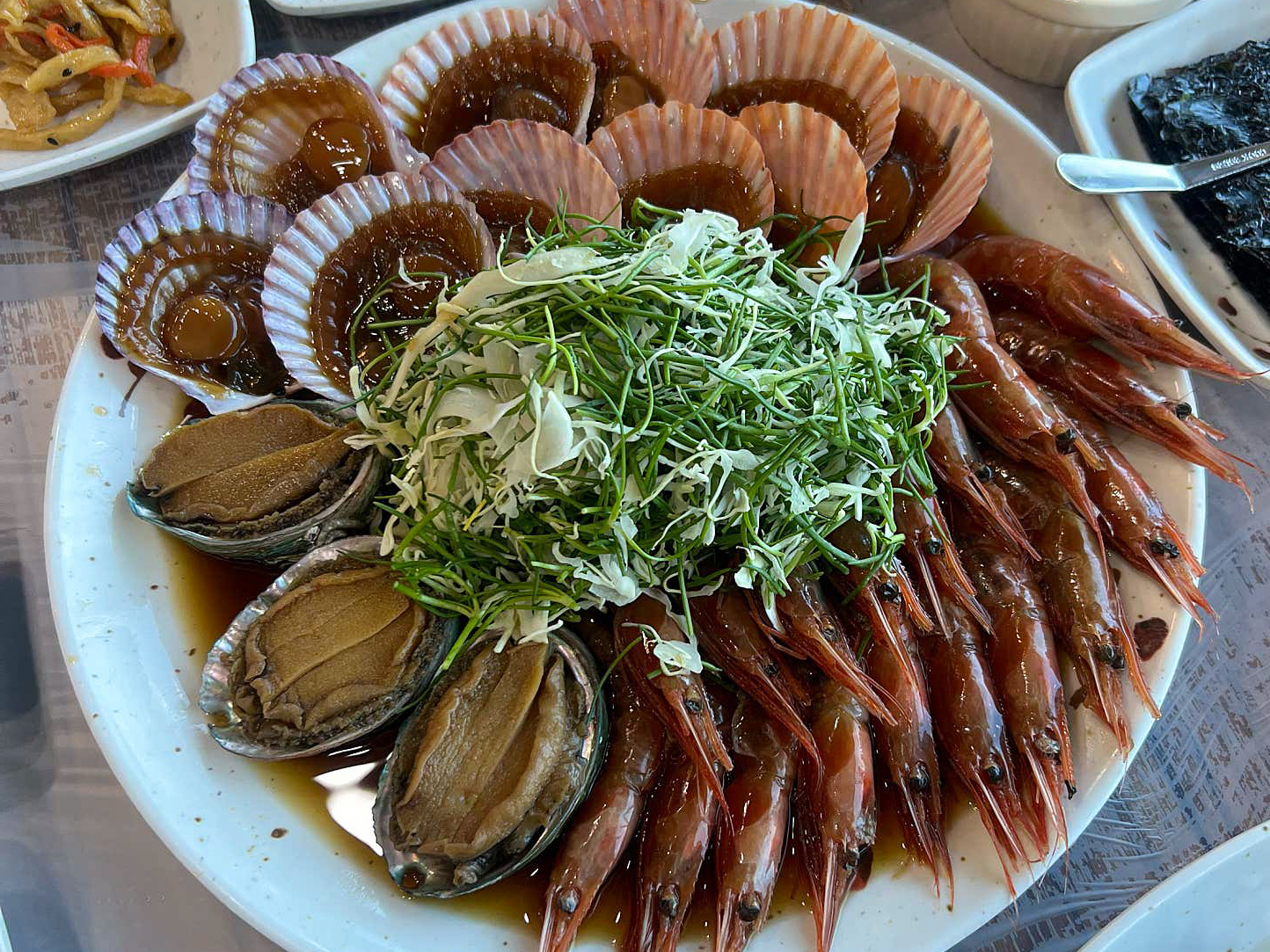 백반기행 삼척 전복장 새우장 가리비장 메뉴 사진