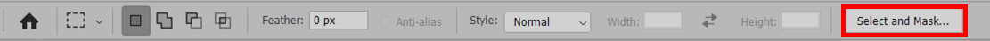 포토샵 Select and Mask - Marquee Tool 옵션