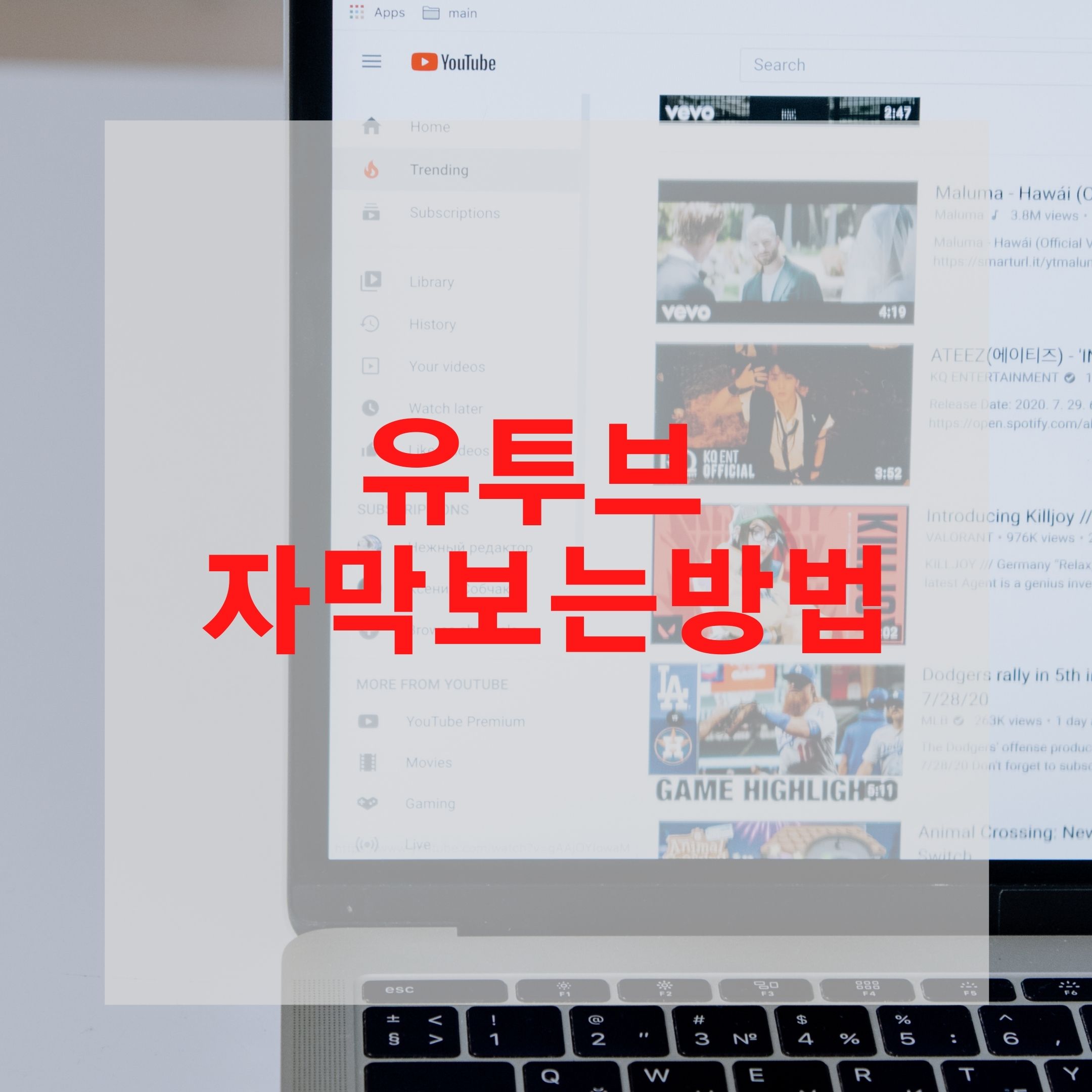  유투브 자막보는방법 해외영상도 편하게...