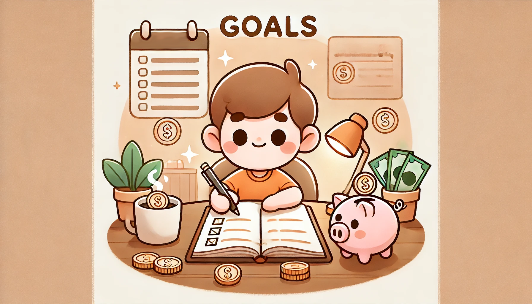 돈 모으기 목표를 세우는 중