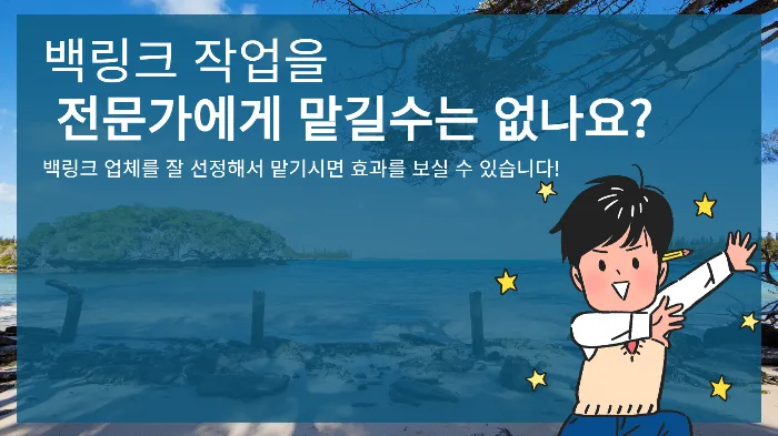 백링크 업체 선정 방법