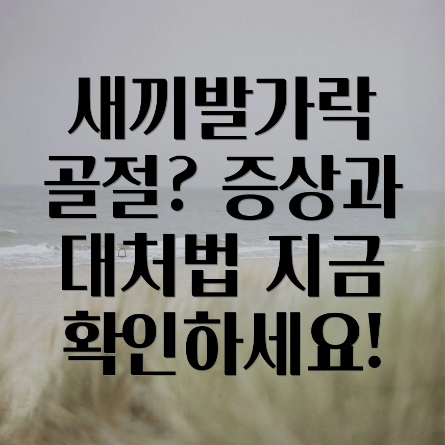 새끼발가락 골절