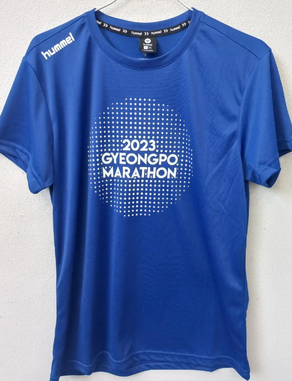 2024 경포마라톤대회 유니폼과 배번호 사진