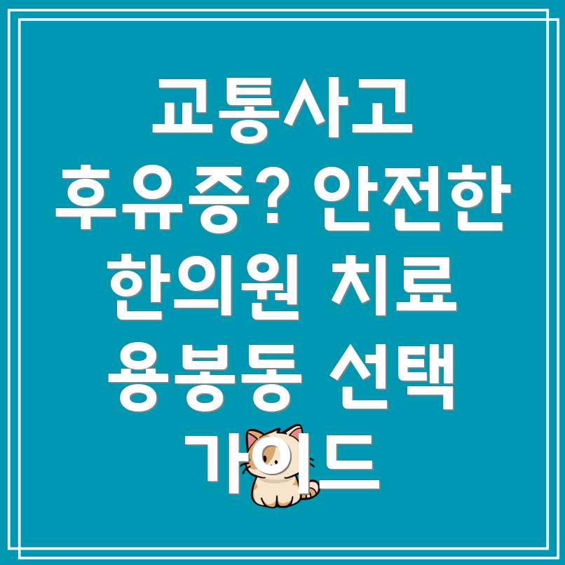 광주 용봉동 교통사고 한의원