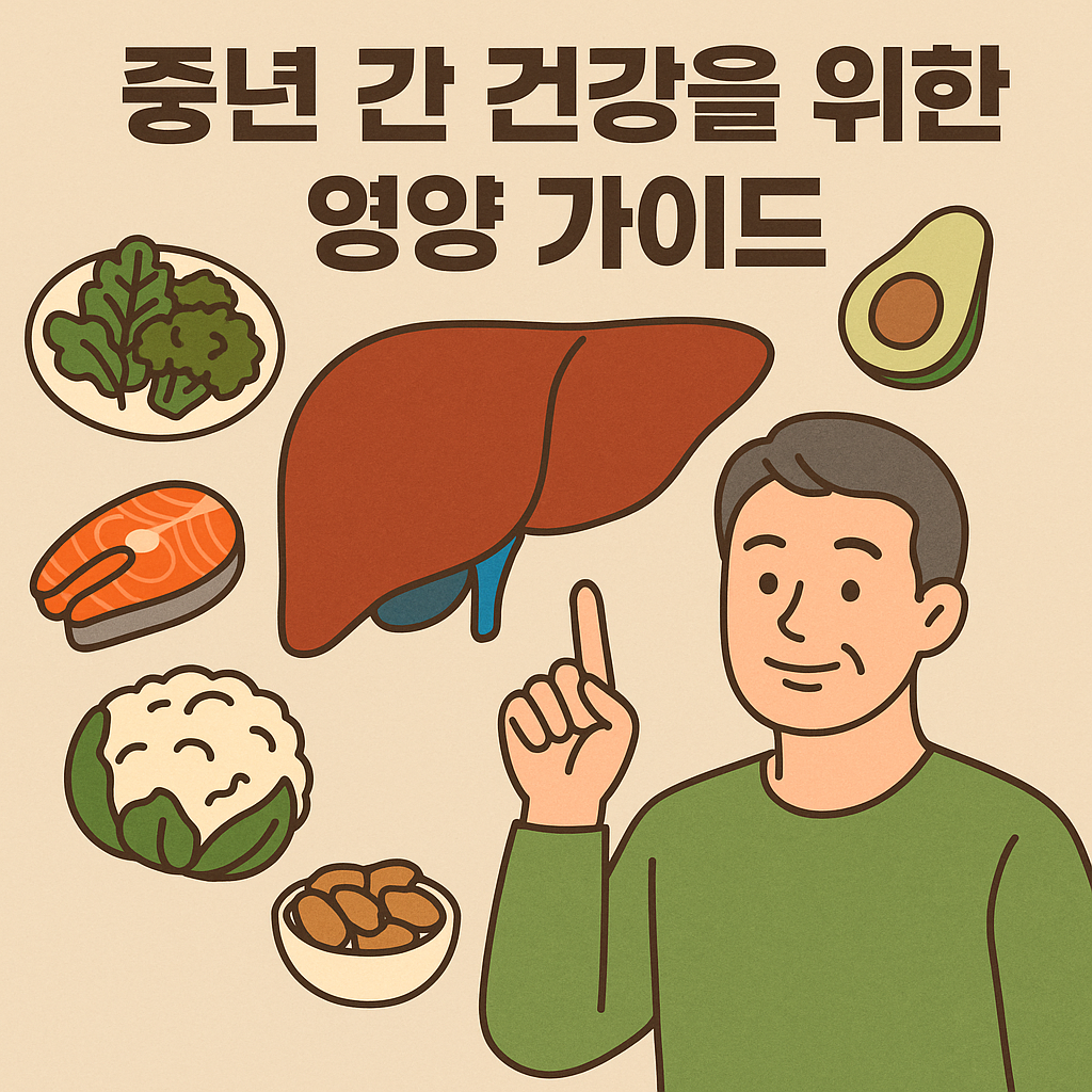 중년 간 건강 위한 영양 가이드