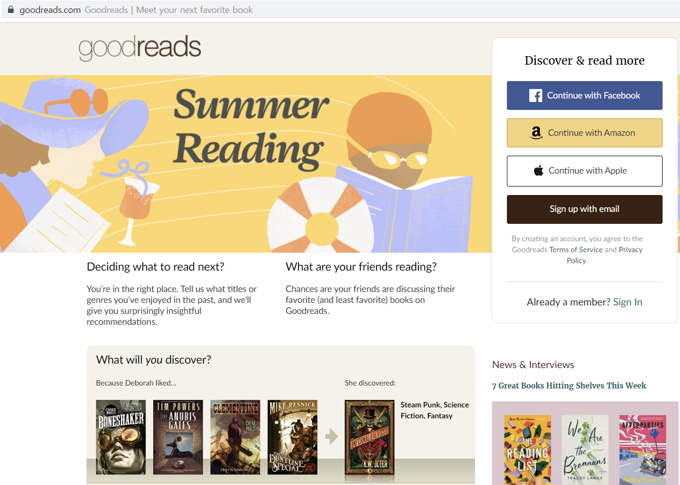  영어 원서 읽기를 좋아한다면 꼭 알아야 할 사이트 goodreads
